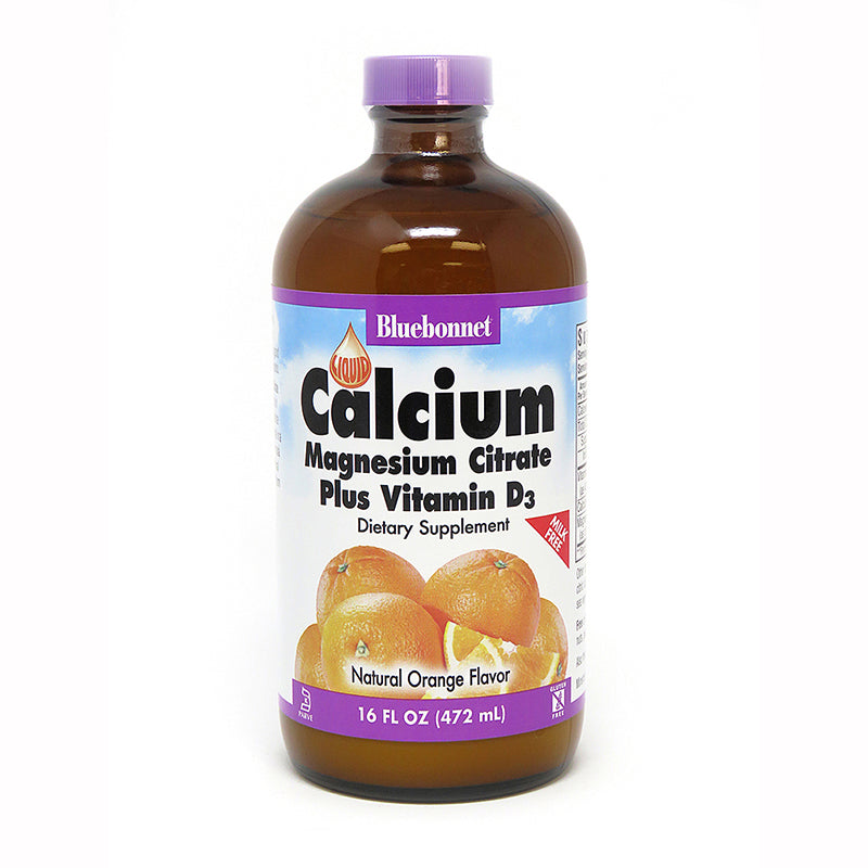 Bluebonnet Nutrition Liquid Calcium Magnesium Citrate Plus Vitamin D3 Orange 16 fl oz