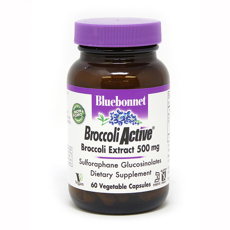 Bluebonnet Nutrition Broccoli Active 500 mg 60 Veg Capsules