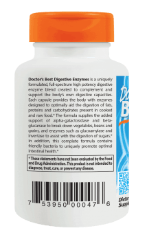Doctor's Best Digestive Enzymes 90 Veg Capsules