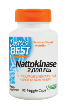 Doctor's Best Nattokinase 2,000 FU 90 Veg Capsules
