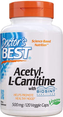 Doctor's BEST Acetyl-L-Carnitine 500 mg 120 Veg Capsules