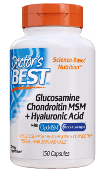 Doctor's BEST Glucosamine Chondroitin MSM + Hyaluronic Acid 150 Capsules