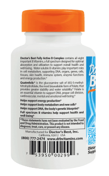 Doctor's Best Fully Active B Complex 30 Veg Capsules