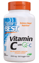 Doctor's BEST Vitamin C with Q-C 1,000 mg 360 Veg Capsules