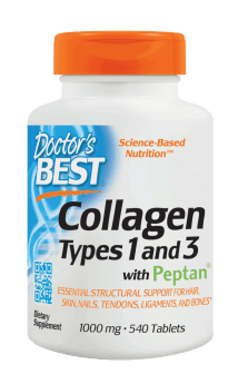 Doctor's Best Collagen Types 1&3 with Peptan 1,000 mg 540 Tablets