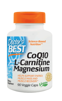 Doctor's Best CoQ10 L-Carnitine Magnesium 90 Veg Capsules