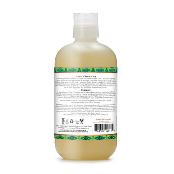 Nubian Heritage Olive Oil Vegan Shampoo Hydrate & Revive 12 fl oz