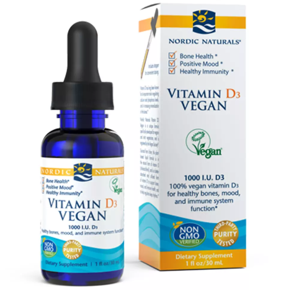 Nordic Naturals Vitamin D3 Vegan 1,000 IU 1 fl oz