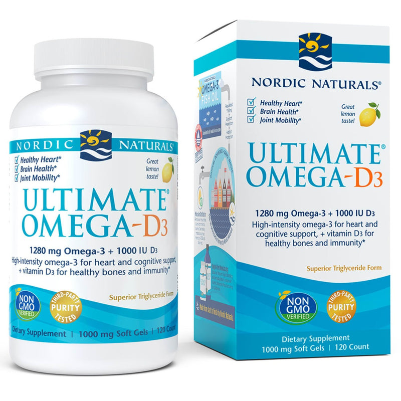Nordic Naturals Ultimate Omega-D3 1,280 mg 60 Softgels