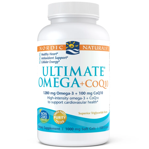 Nordic Naturals Ultimate Omega CoQ10 1,280 mg 120 Softgels
