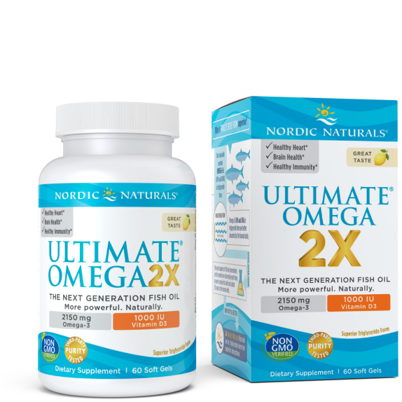 Nordic Naturals Ultimate Omega 2X with D3 60 Softgels