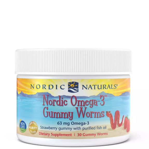 Nordic Naturals Nordic Omega-3 Gummy Worms 30 Gummies