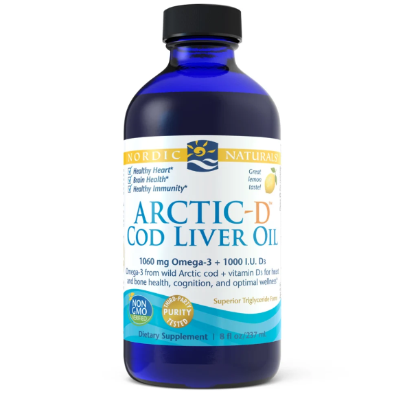 Nordic Naturals Arctic-D Cod Liver Oil 8 fl oz