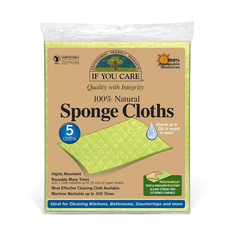 If You Care 100% Natural Sponge Cloths 5 Cloths