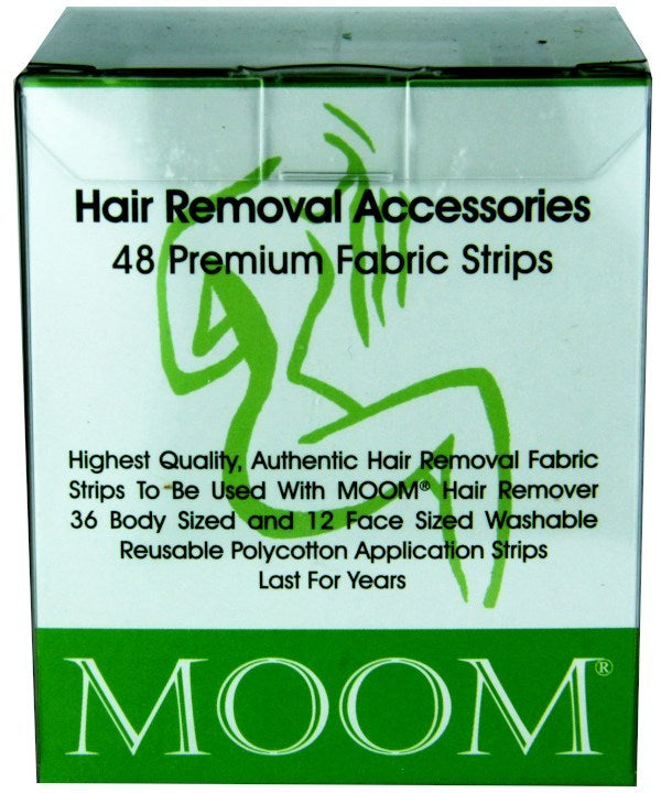 moom Hair Removal Accessories Premium Fabric Strips 48 Strips