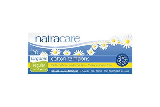 NatraCare Organic Cotton Tampons Regular 20 Tampons