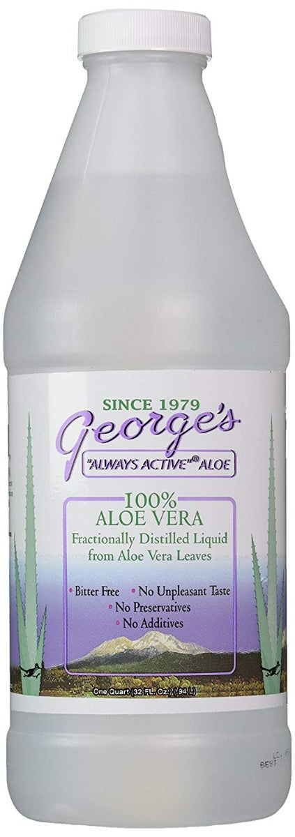 George's Aloe Always Active Aloe 100% Aloe Vera 32 fl oz