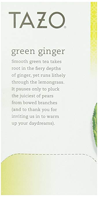 TAZO Green Tea Green Ginger 20 Filter Bags