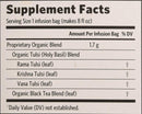 Organic India Tulsi Tea India Breakfast 18 Infusion Bags 1.08 oz