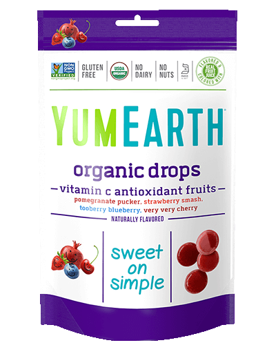 Yum Earth Organic Vitamin C Antioxidant Fruit Drops 3.3 oz