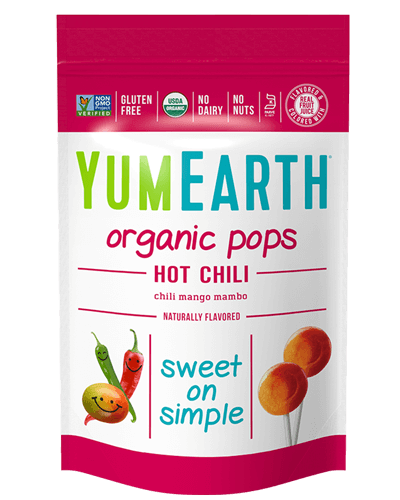 Yum Earth Organic Hot Chili Mango Lollipops 3 oz
