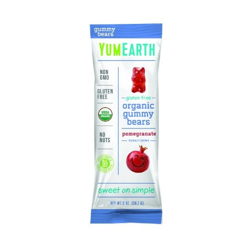 Yum Earth Organic Gummy Bears Pomegranate 2 oz