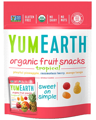 Yum Earth Organic Fruit Snacks Tropical 10 Packs