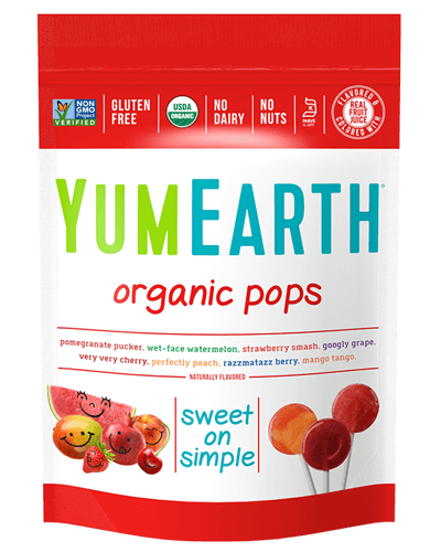 Yum Earth Organic Assorted Flavor Lollipops 20 Pops