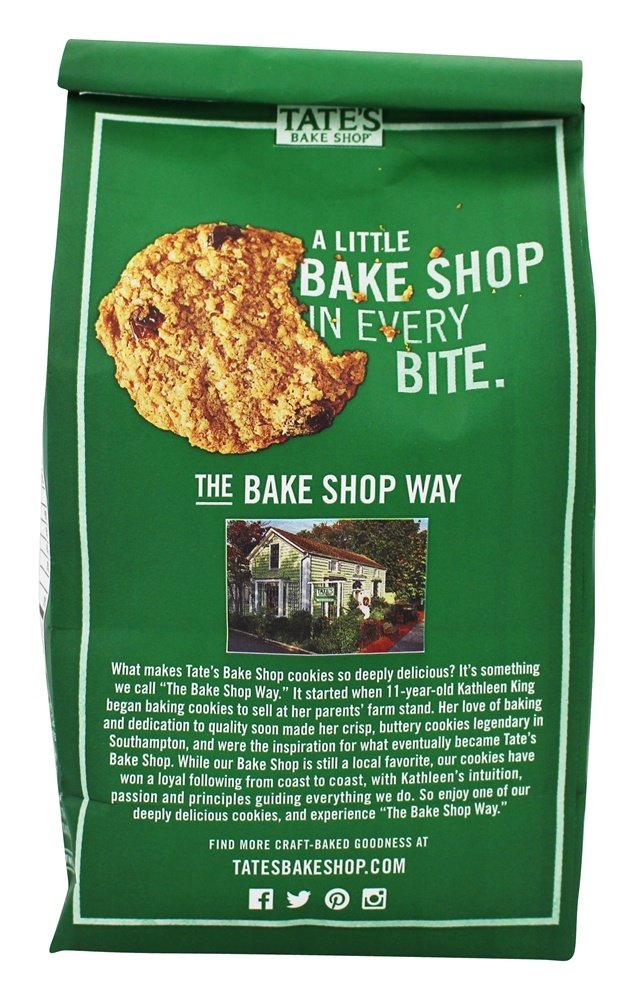 Tate's Bake Shop Cookies All Natural Oatmeal Raisin Cookies 7 oz