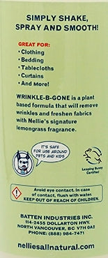 Nellie's All Natural Wrinkle-B-Gone Lemongrass 16 fl oz