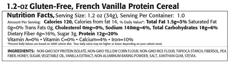 KAY'S NATURALS Protein Cereal French Vanilla 1.2 oz