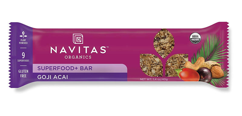 Navitas Naturals Organic Superfood + Goji Acai 12 Bars