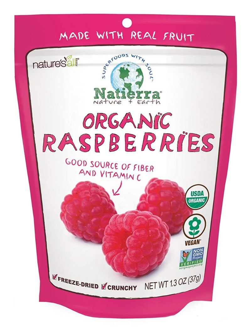 Nature's All Foods Organic Freeze-Dried Raspberries 1.3 oz