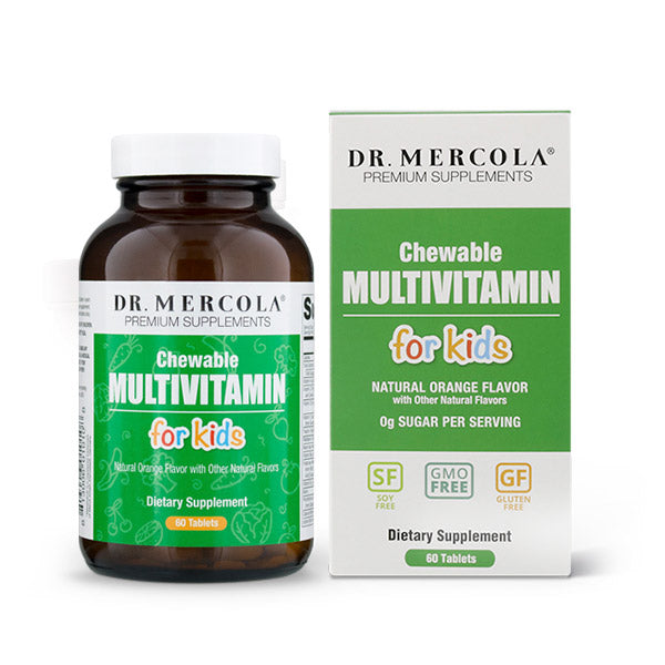 Dr. Mercola Chewable Multivitamin for Kids 60 Tablets