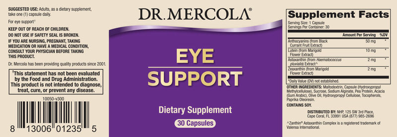 Dr. Mercola Eye Support 30 Capsules