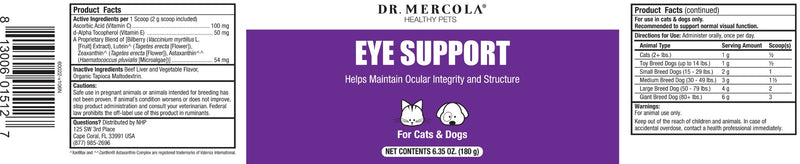 Dr. Mercola Eye Support for Pets 6.35 oz