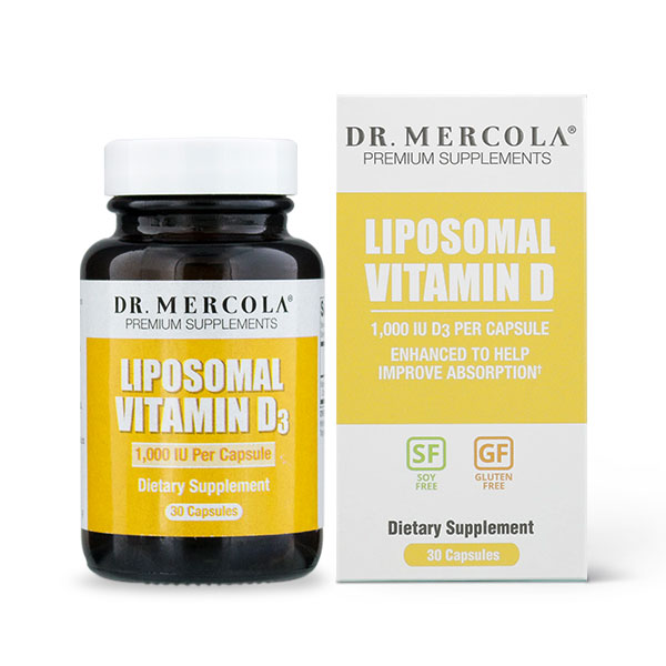 Dr. Mercola Liposomal Vitamin D3 1,000 IU 30 Capsules