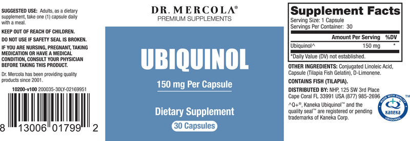 Dr. Mercola Ubiquinol 150 mg 30 Capsules