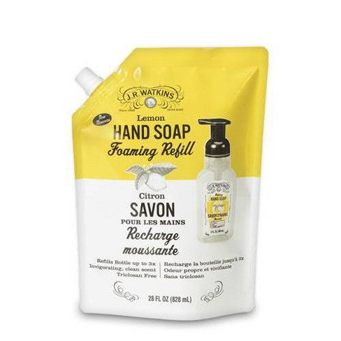 J.R. Watkins Foaming Hand Soap Refill Pouch Lemon 28 fl oz