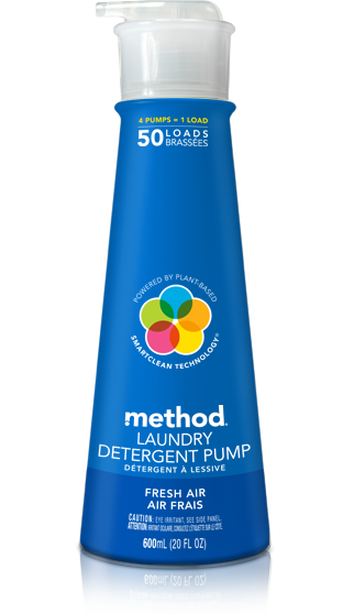 Method 8X Laundry Detergent Pump Fresh Air 50 Loads 20 fl oz