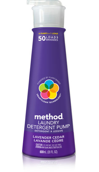 Method 8X Laundry Detergent Pump Lavender Cedar 50 Loads 20 fl oz