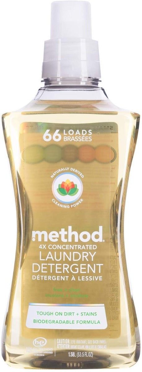 Method 4x Detergent Free+Clear 66 Load 53.5 fl oz