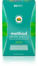Method Dryer Sheets Beach Sage 80 Sheets