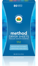 Method Dryer Sheets Fresh Air 80 Sheets