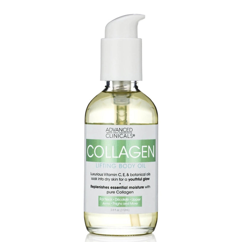 Advanced Clinicals Collagen Lifting Body Oil 3.8 fl oz