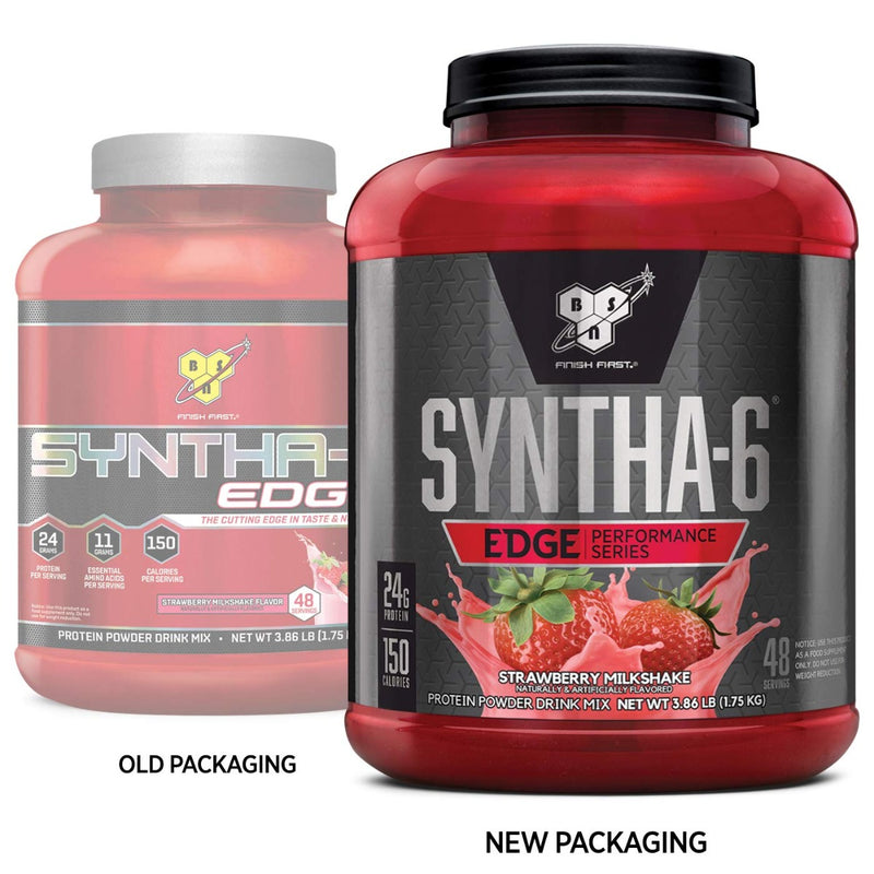 BSN Syntha-6 Edge Protein Powder Drink Mix Strawberry Milkshake 48 Servings 3.86 lb