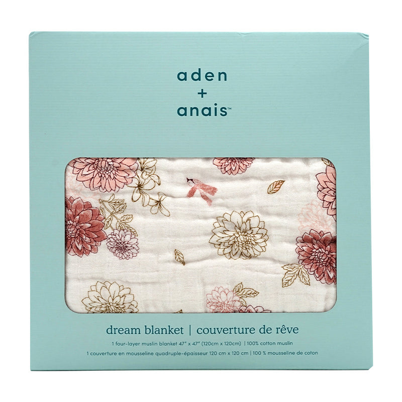 Aden and Anais Dahlias Muslin Classic Dream Blanket 1 Set