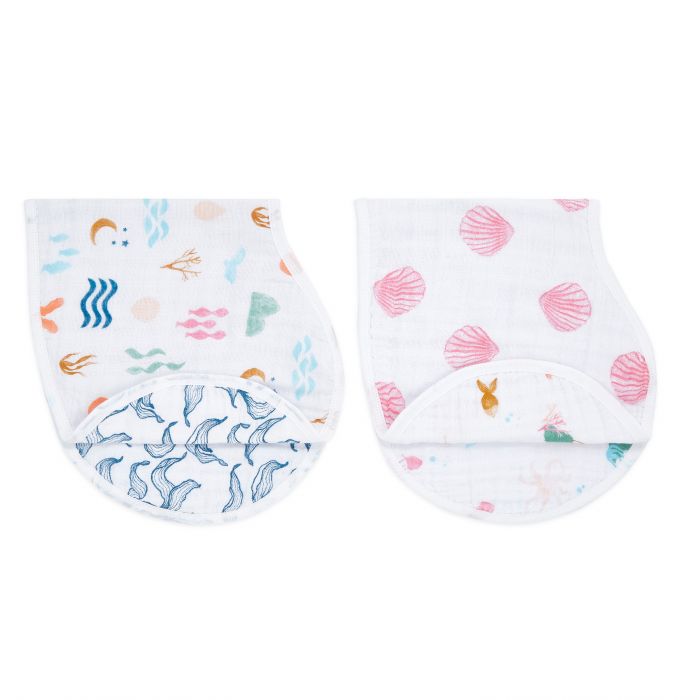 Aden and Anais Salty Kisses Classic Burpy Bibs 2 Set