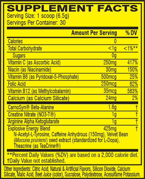 Cellucor C4 Original Explosive Pre-Workout Pink Lemonade 30 Servings 6.9 oz