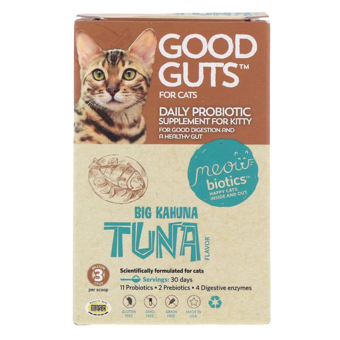 Fidobiotics Good Guts For Cats Daily Probiotic Big Kahuna Tuna Flavor 30 days 5 oz